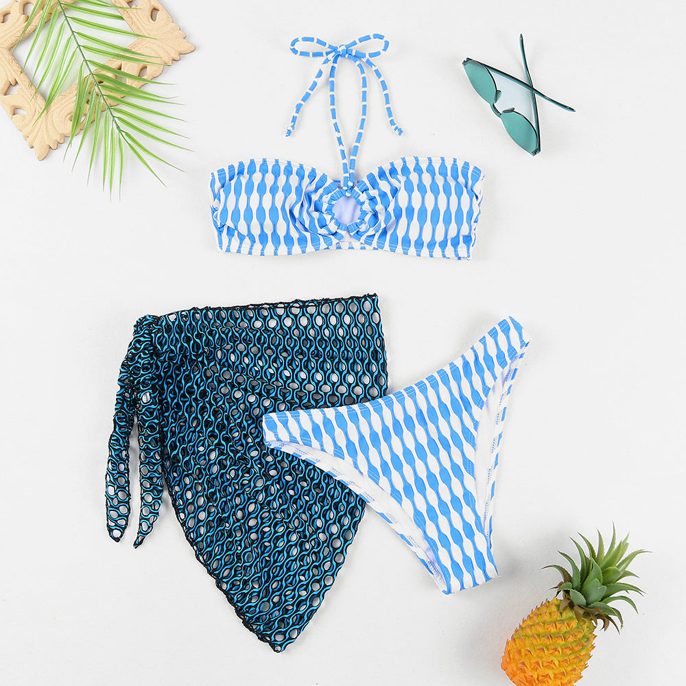 Ensemble de bikini pour femmes avec un élégant paréo Echo Archiv