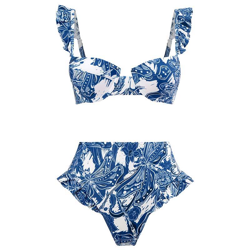 Jupe maxi femme avec motif floral et taille élastique Drune