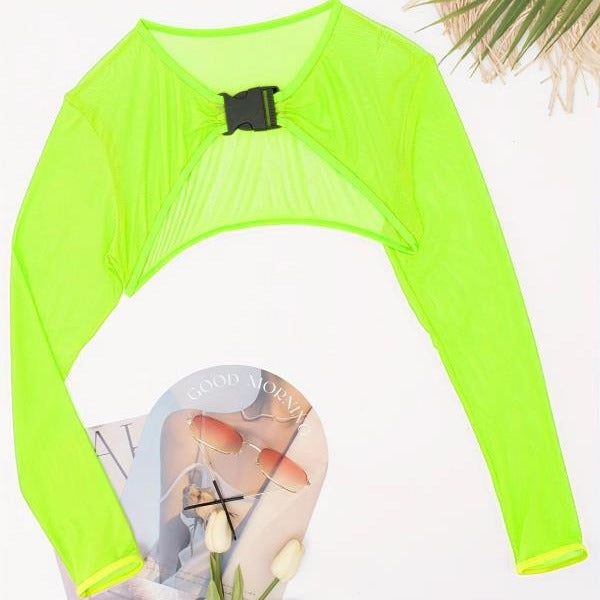 T-shirt à manches longues sportif pour femmes avec un cut-out stylé R&B