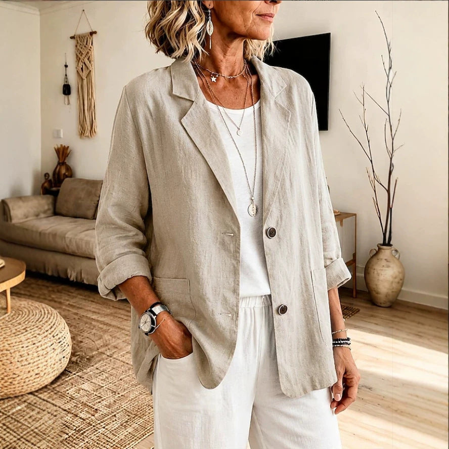Veste en lin légère et élégante pour femmes