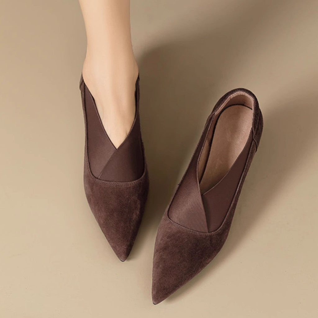 Chaussures à talons élégantes pour femmes avec design incurvé R&B