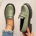 Mocassins pour femmes avec semelle antidérapante et matière supérieure à la mode R&B