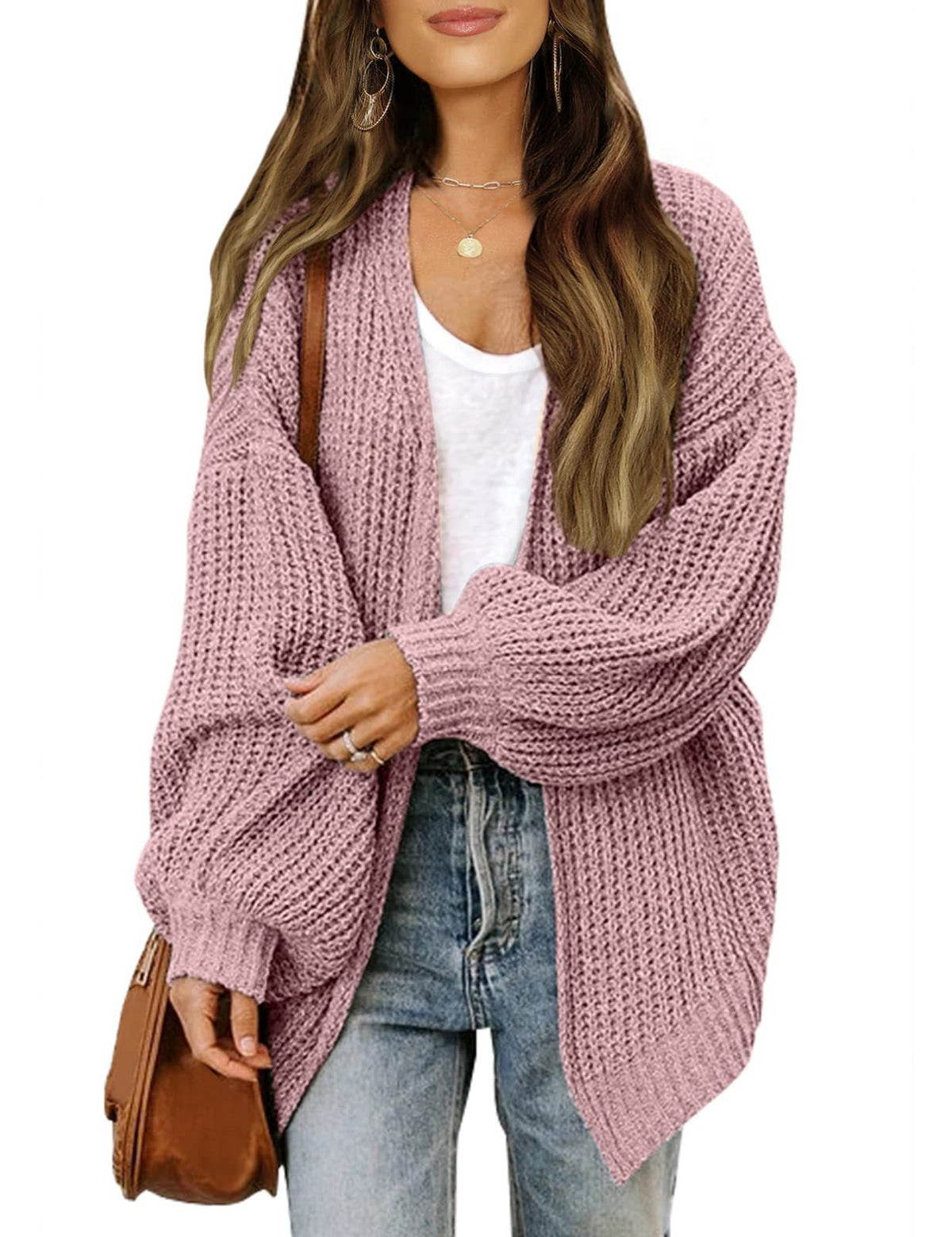 Pull en maille surdimensionné pour femmes