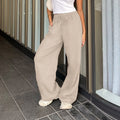 Pantalon de jogging large pour femmes avec taille haute, cordon de serrage et silhouette Palazzo Echo Archiv