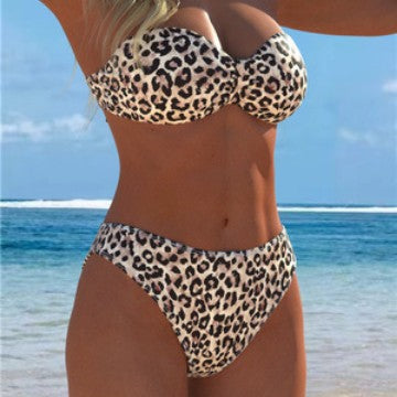 Bikini bandeau pour femmes avec imprimé animal de haute qualité et confort optimal R&B