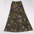 Jupe longue et élégante pour femmes au style vintage avec motif floral et coupe fluide R&B