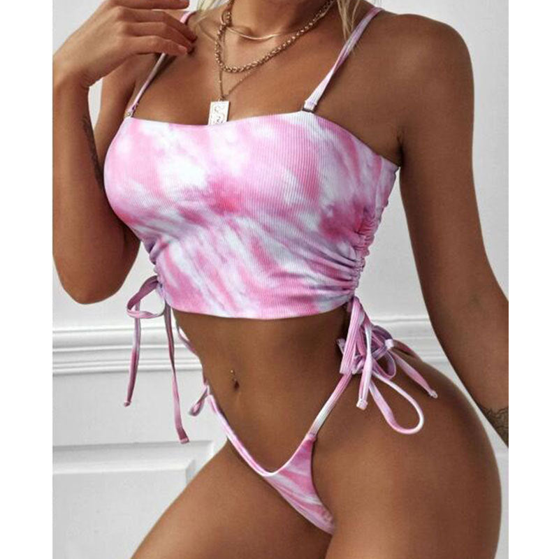 Bikini Crop-Top Femme avec bretelles réglables R&B