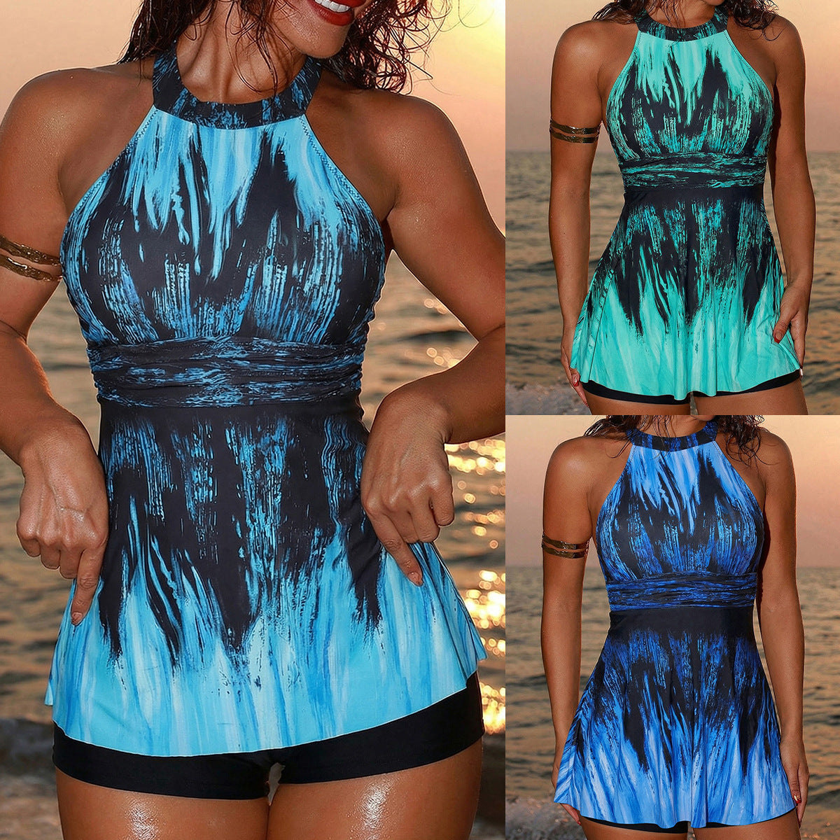 Maillot de bain sportif pour femmes avec design jupe R&B