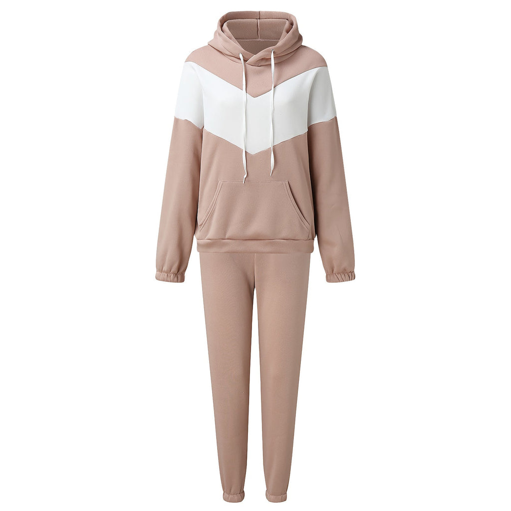 Ensemble de loungewear pour femmes en deux pièces avec sweat à capuche Chevron et jogging tapered Echo Archive