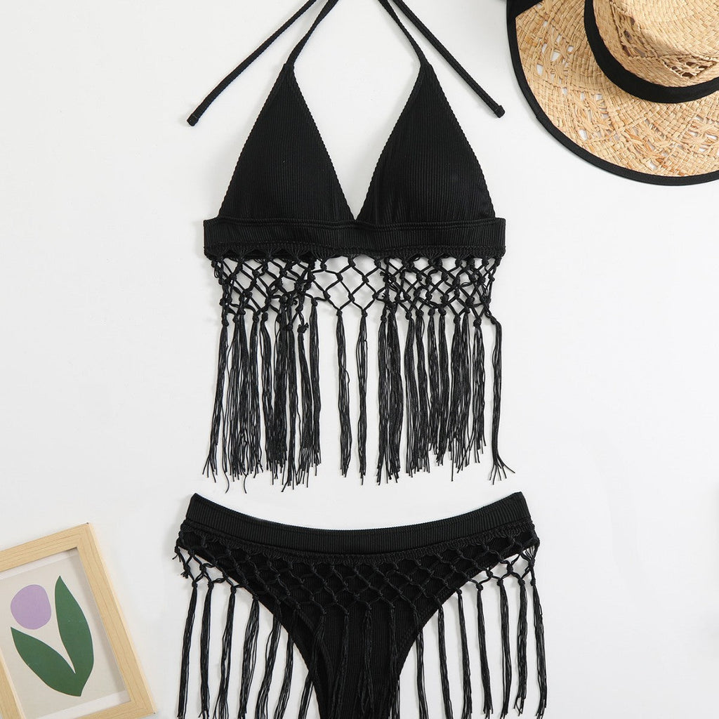 Bikini d'été décontracté pour femmes avec franges à la mode R&B