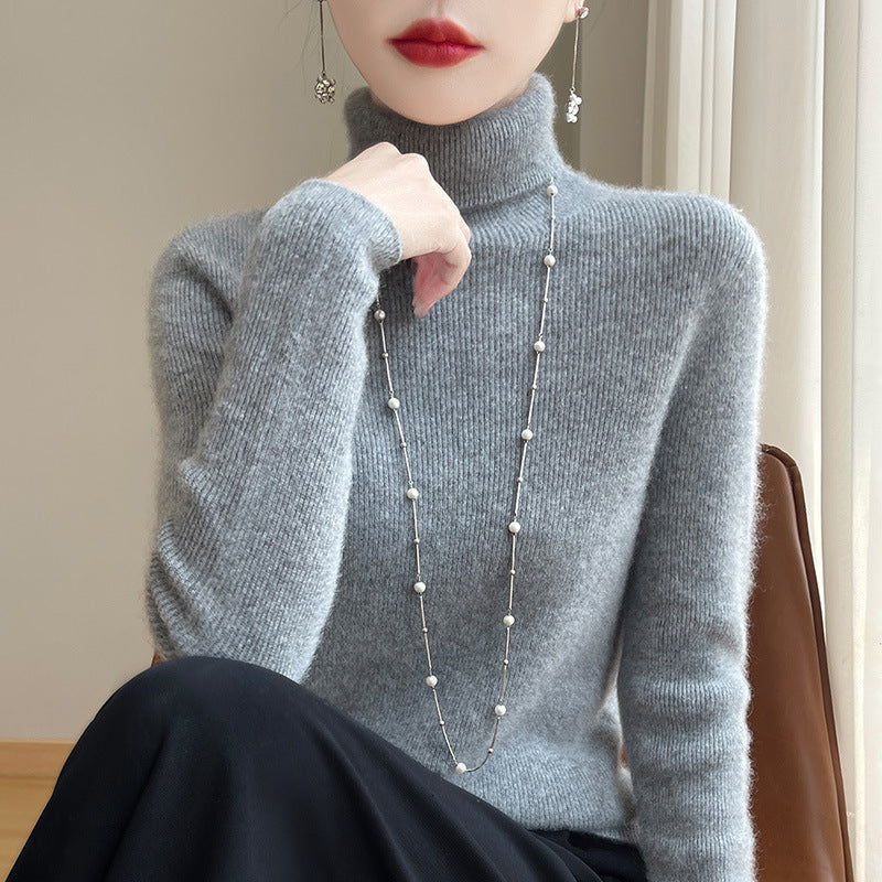 Pull col roulé slim fit pour femmes