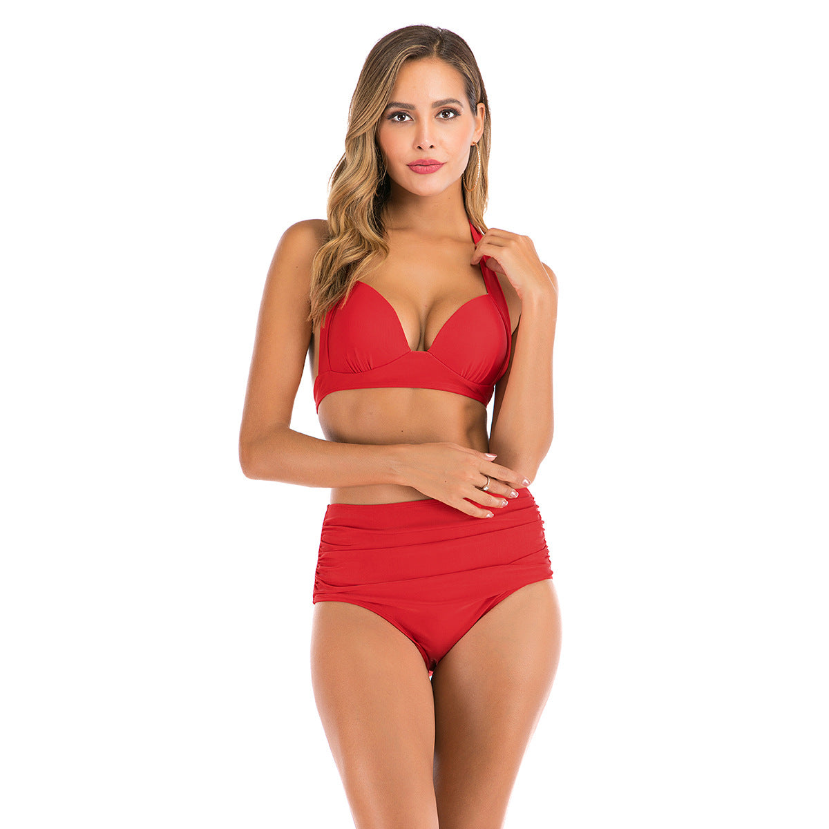 Bikini triangle pour femmes avec un mélange de motifs élégant R&B