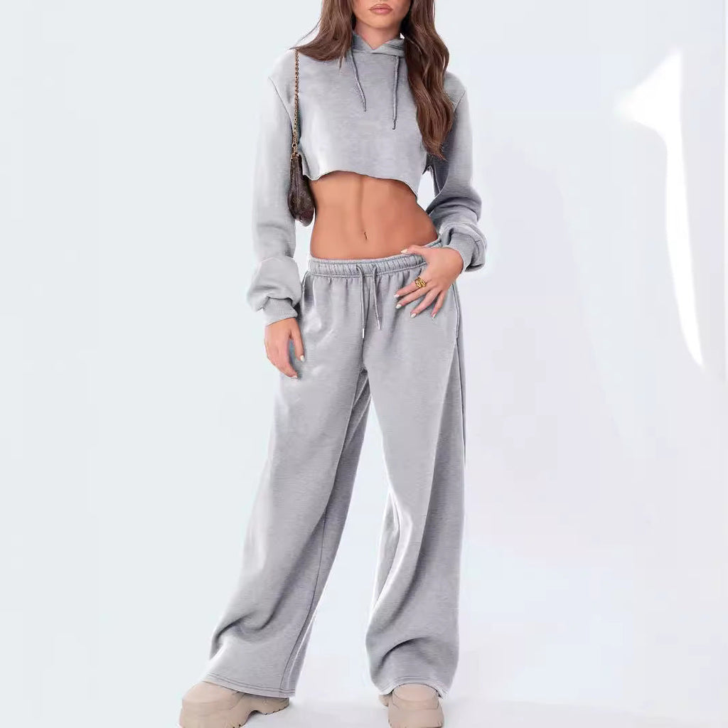 Pantalons de survêtement Wide-Leg à coupe décontractée pour femmes avec ceinture confortable, cordon de serrage et poches passepoilées Echo Archiv