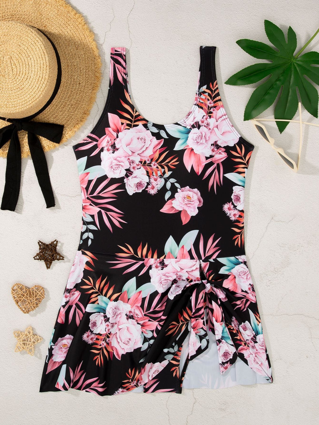 Monokini femme avec motif à pois ludique et effet drapé Echo Archiv