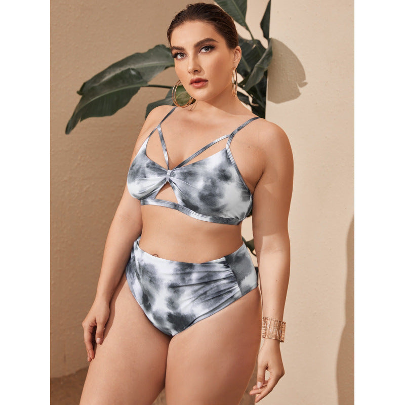 Bikini femme taille haute avec design cut-out à la mode R&B