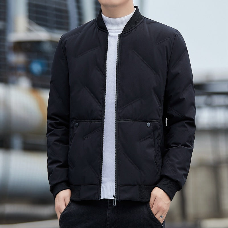 Blouson matelassé pour hommes avec col montant