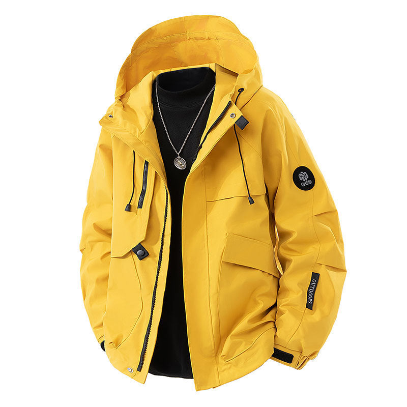 Veste de plein air imperméable pour hommes avec poches pratiques