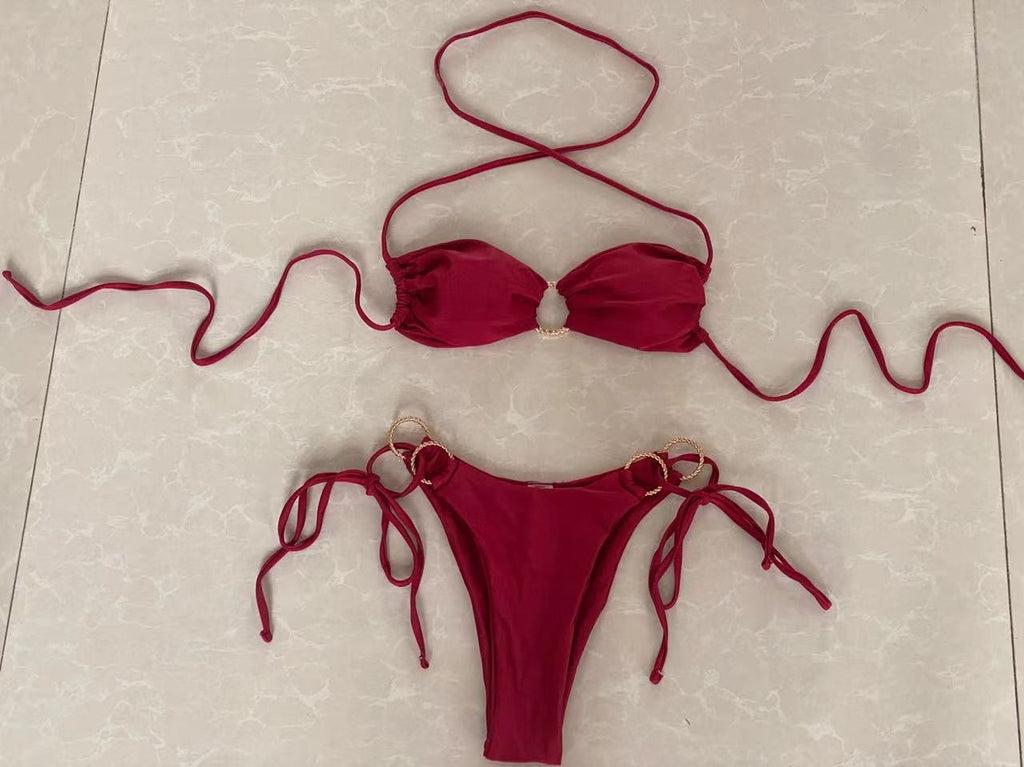 Bikini triangle pour femmes avec détail en anneau décoratif Echo Archiv