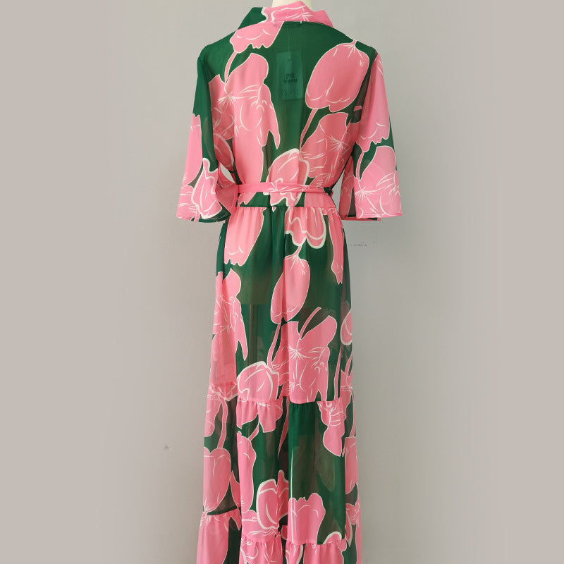 Kimono élégant pour femmes avec design floral R&B