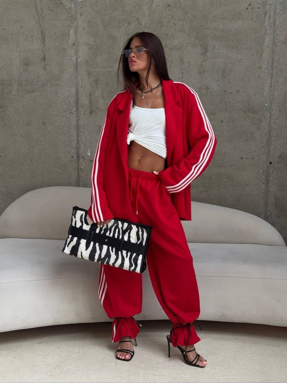 Veste Sweat pour Femmes et Pantalon de Jogging Oversize Echoarchiv