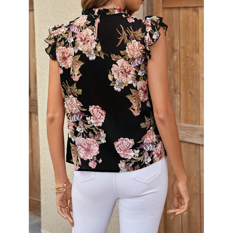 Chemisier fleuri pour femmes avec design peplum Heidi-Mode