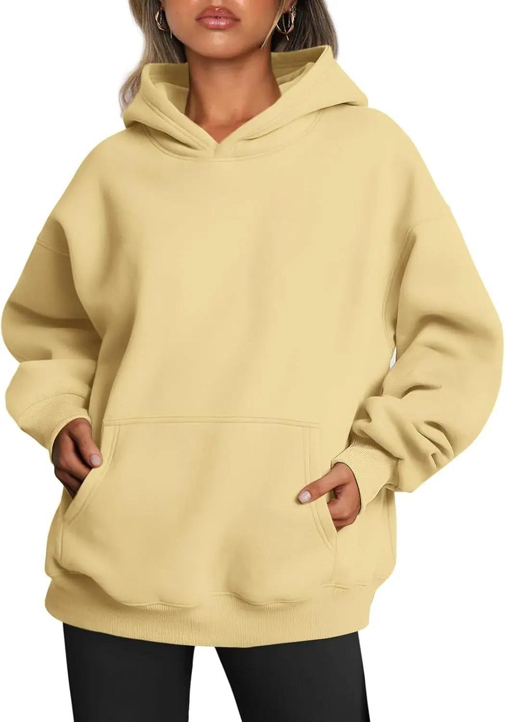Sweat à capuche oversized pour femmes avec silhouette allongée et poche kangourou Echo Archiv