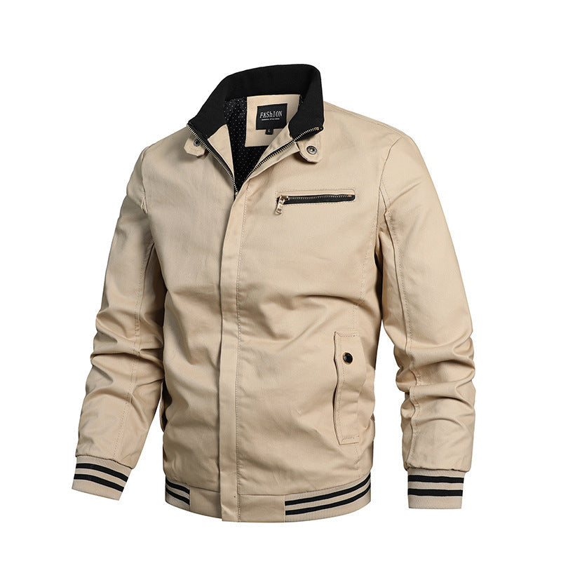 Veste bomber urbaine pour hommes avec col contrasté, poche poitrine zippée et doublure matelassée Echo Archiv