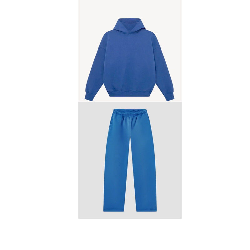 Ensemble de loungewear unisexe confortable avec col roulé haut, sweat-shirt à coupe décontractée et pantalon droit Echo Archiv