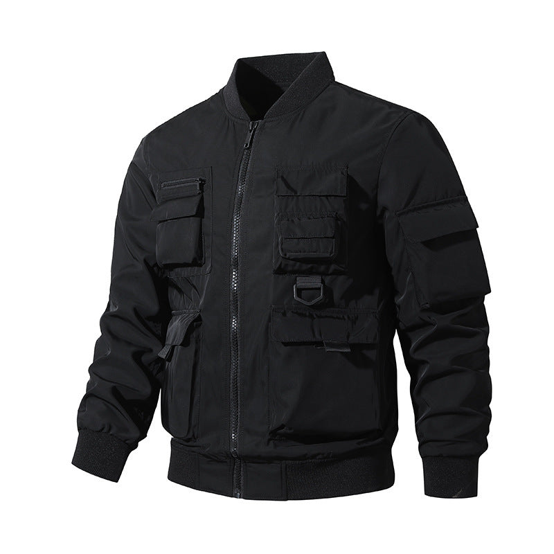 Veste bomber tactique multifonctionnelle pour hommes avec de nombreuses poches utilitaires et nylon robuste Echo Archiv