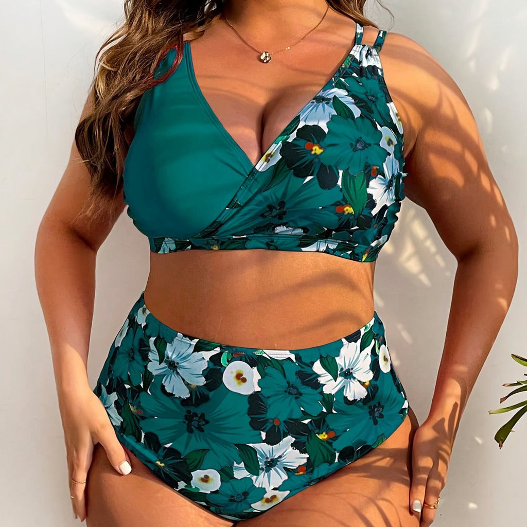 Ensemble de bikini de haute qualité pour femmes avec imprimé floral romantique et taille haute confortable Echo Archiv