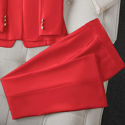 Pantalon en tissu élégant et bien ajusté pour femmes