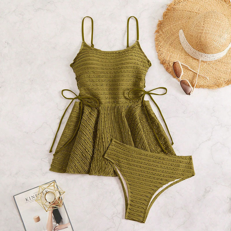 Tankini femme avec design de jupe flottante R&B