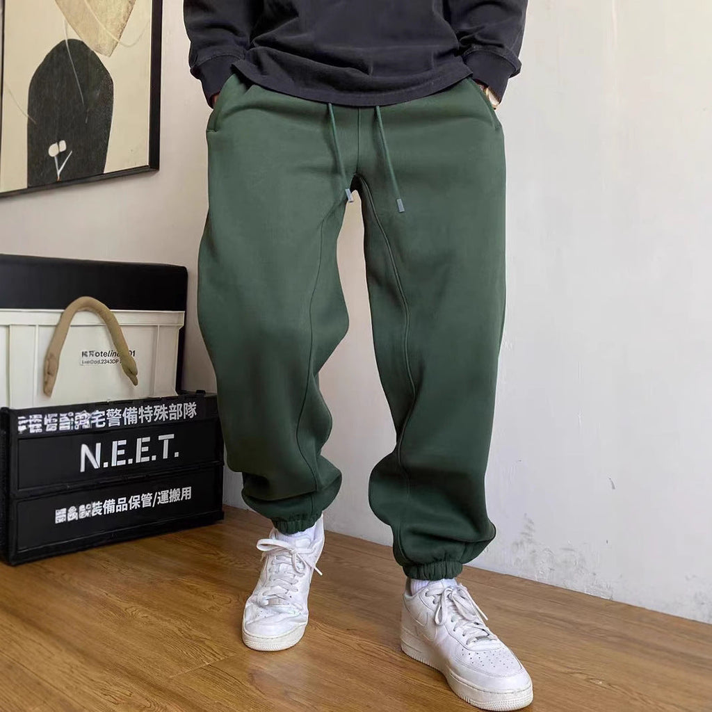Pantalon de jogging tapered pour hommes avec couture d'entrejambe marquée, cordon de serrage et bords élastiques Echo Archiv