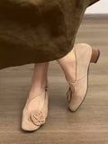 Ballerines élégantes pour femmes avec accent floral et semelle confortable R&B