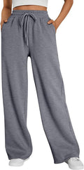 Pantalon de lounge large pour femmes avec taille élastique haute, cordon de serrage réglable et silhouette palazzo fluide Echo Archiv