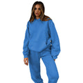 Ensemble de loungewear oversize décontracté pour femmes avec hoodie doublé en polaire et jogging taille haute Echo Archiv