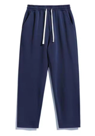 Pantalon de jogging unisexe décontracté à jambe droite avec taille élastique confortable, cordon de serrage contrastant et poches latérales Echo Archiv