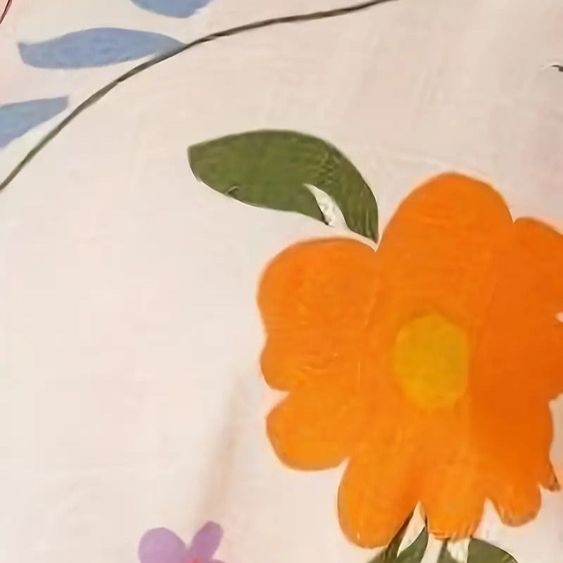 Ensemble de blouse pour femmes avec motif floral et taille élastique Heidi-Mode