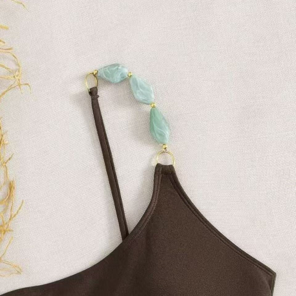 Maillot de bain une pièce élégant pour femmes avec un design de bretelles unique R&B