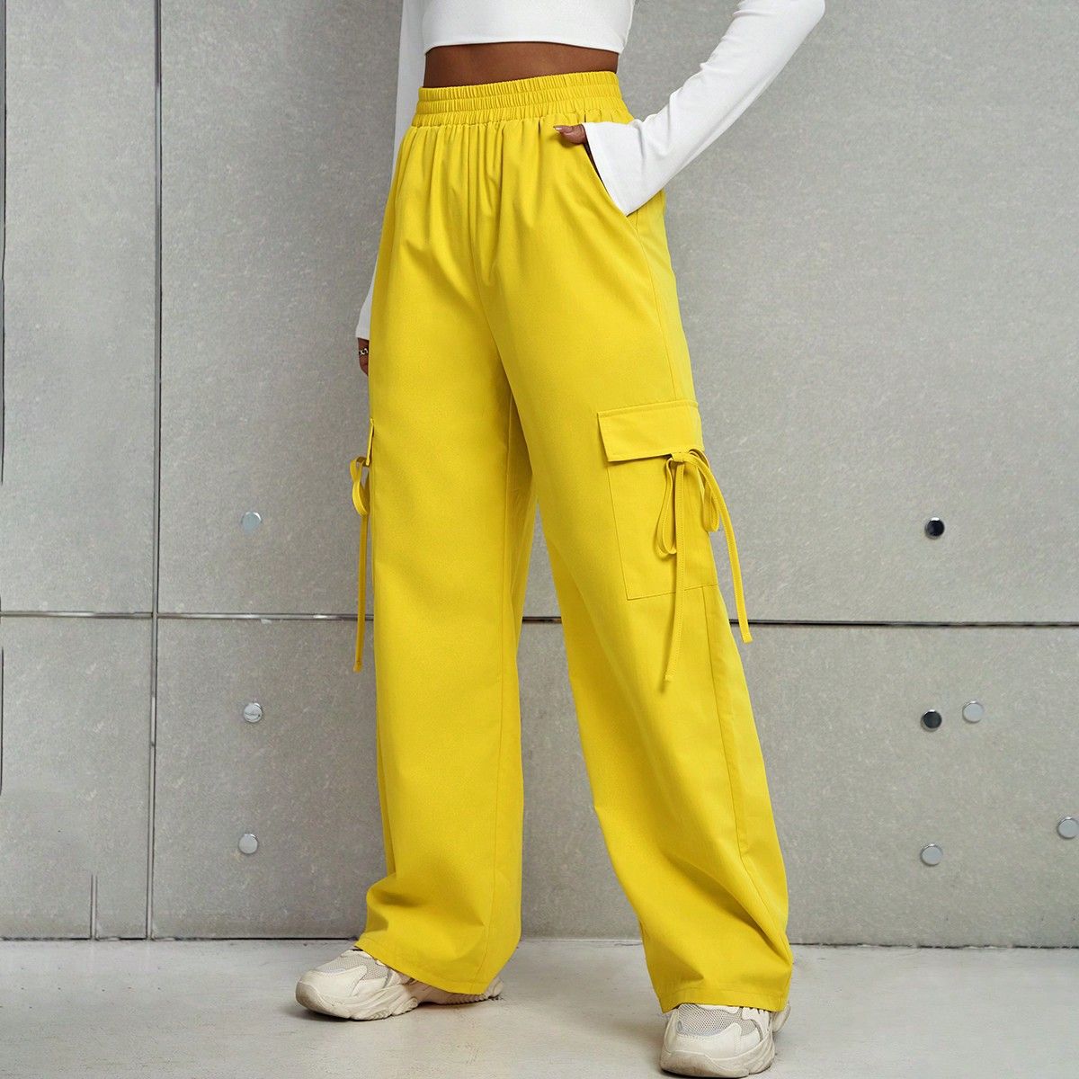 Pantalons Cargo Élégants pour Femmes avec Taille Ajustable