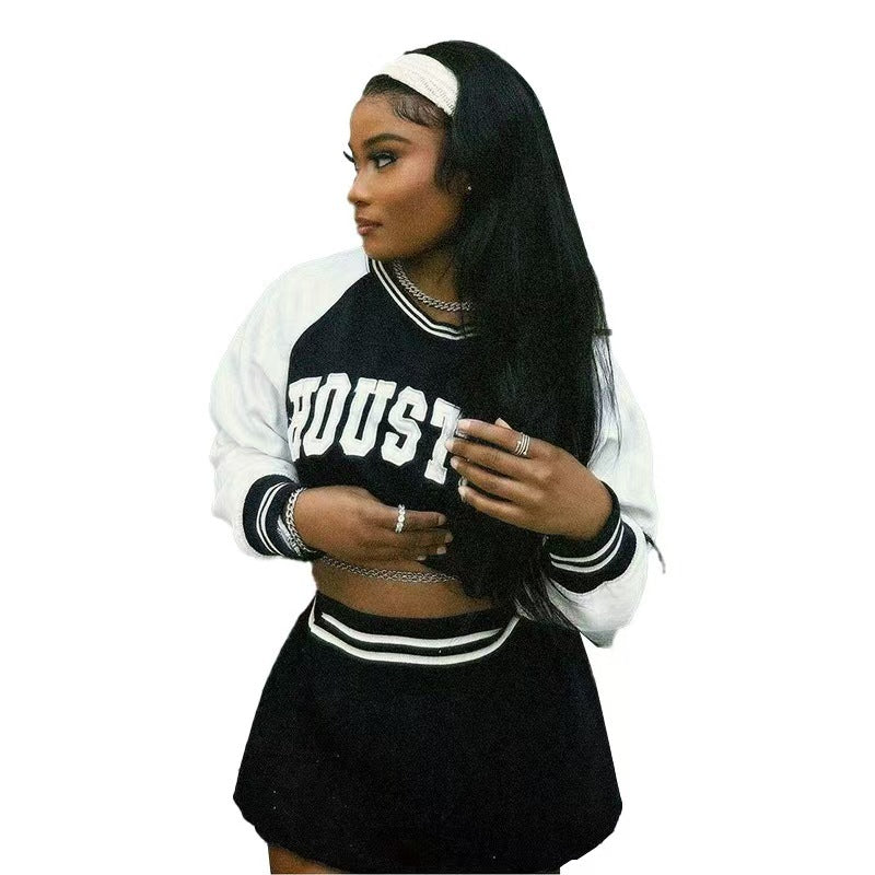 Ensemble Haut Sportif et Mini Jupe Femme R&B