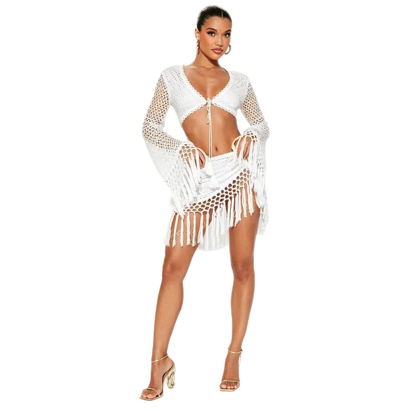 Jupe de bain et cardigan R&B pour femmes