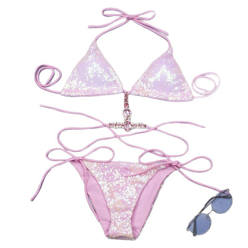 Bikini scintillant pour femmes avec détails ornés Echo Archiv