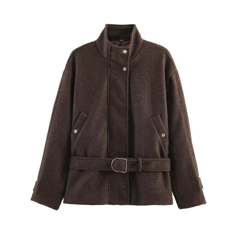 Veste en laine réversible et à la mode pour femmes