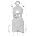 Robe portefeuille pour femmes avec un design croisé raffiné R&B
