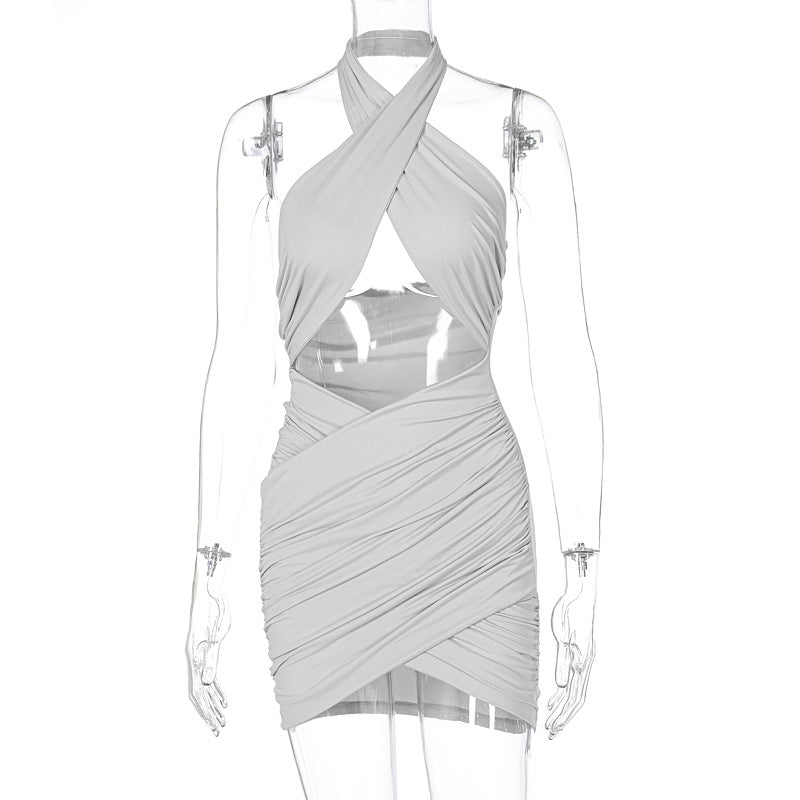 Robe portefeuille pour femmes avec un design croisé raffiné R&B
