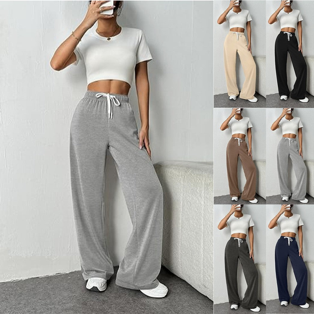 Pantalons de détente en jersey à cordon pour femmes Echoarchiv