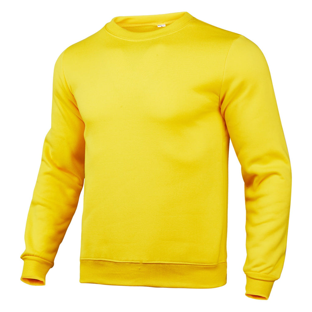 Sweat-shirt classique à col rond pour hommes avec intérieur en polaire douce, ourlet côtelé et coutures renforcées Echo Archiv