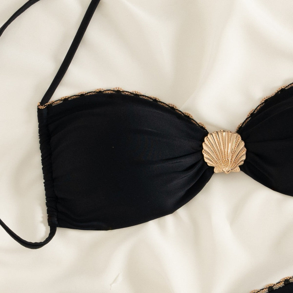 Bikini Élégant pour Femmes avec Accents Dorés R&B