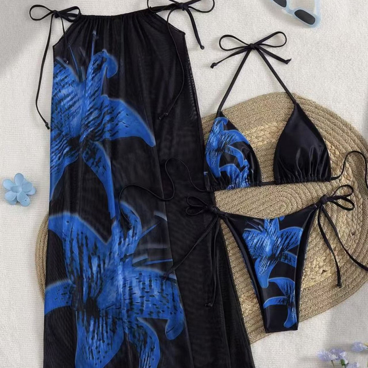 Jupe Maxi Femme avec motif marin artistique Drune